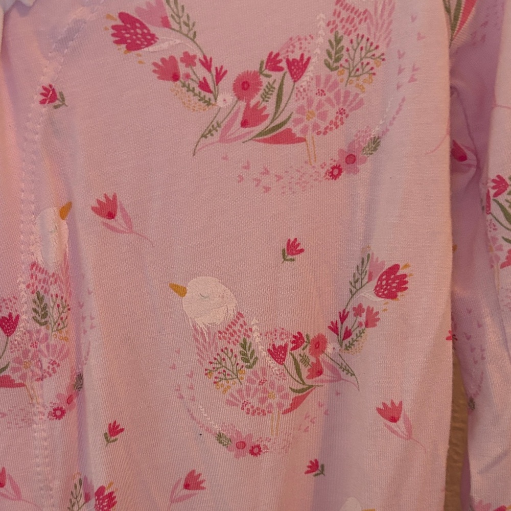 Magnetic Me Pink Floral Kids One Piece - Picture 2 of 3